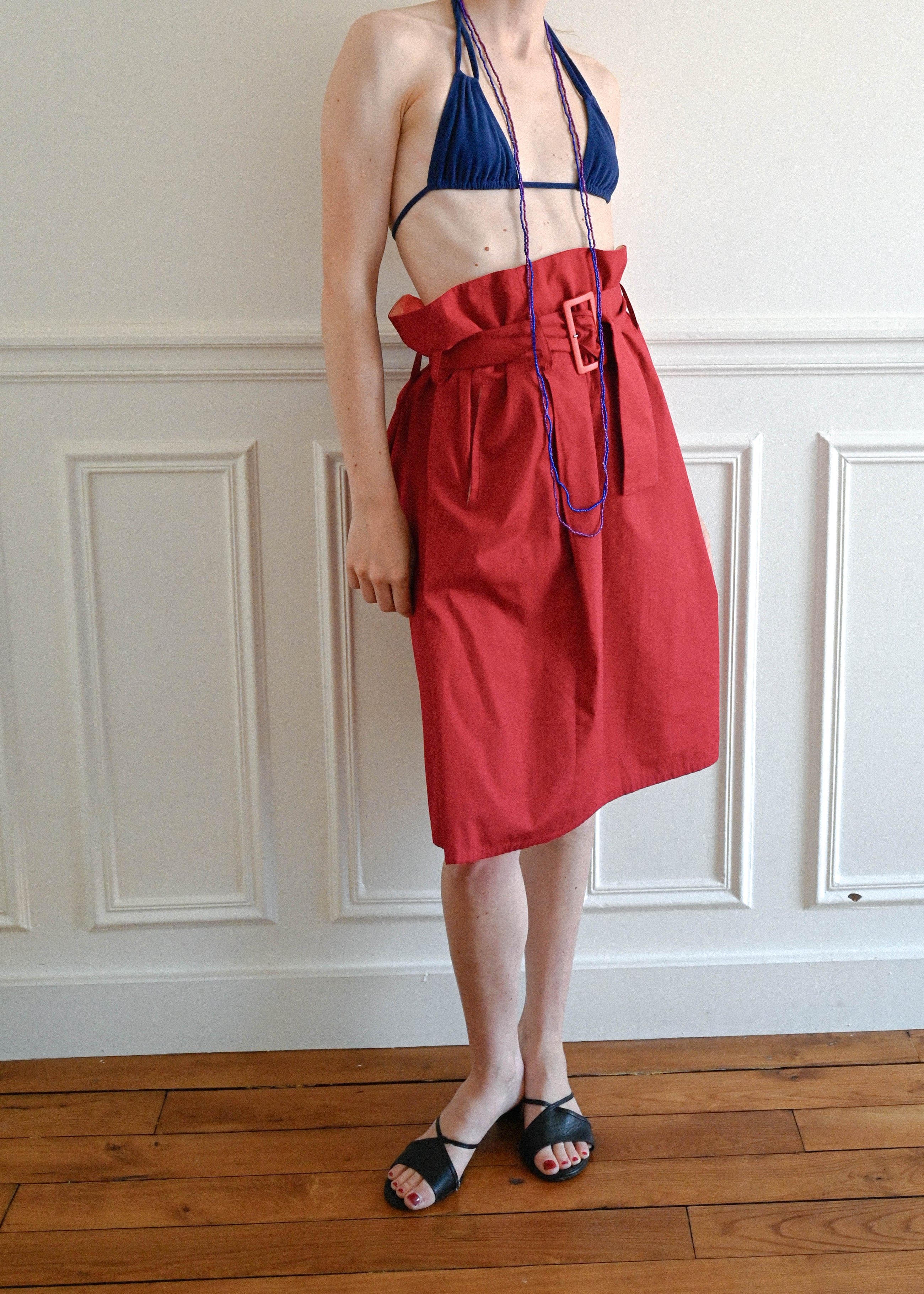 BELTED SKIRT