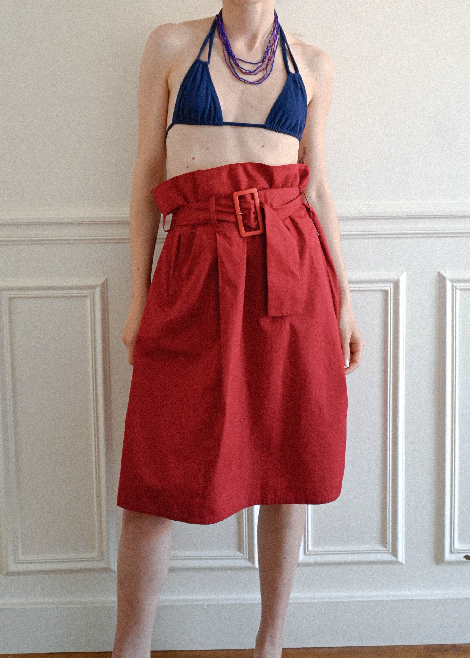 BELTED SKIRT