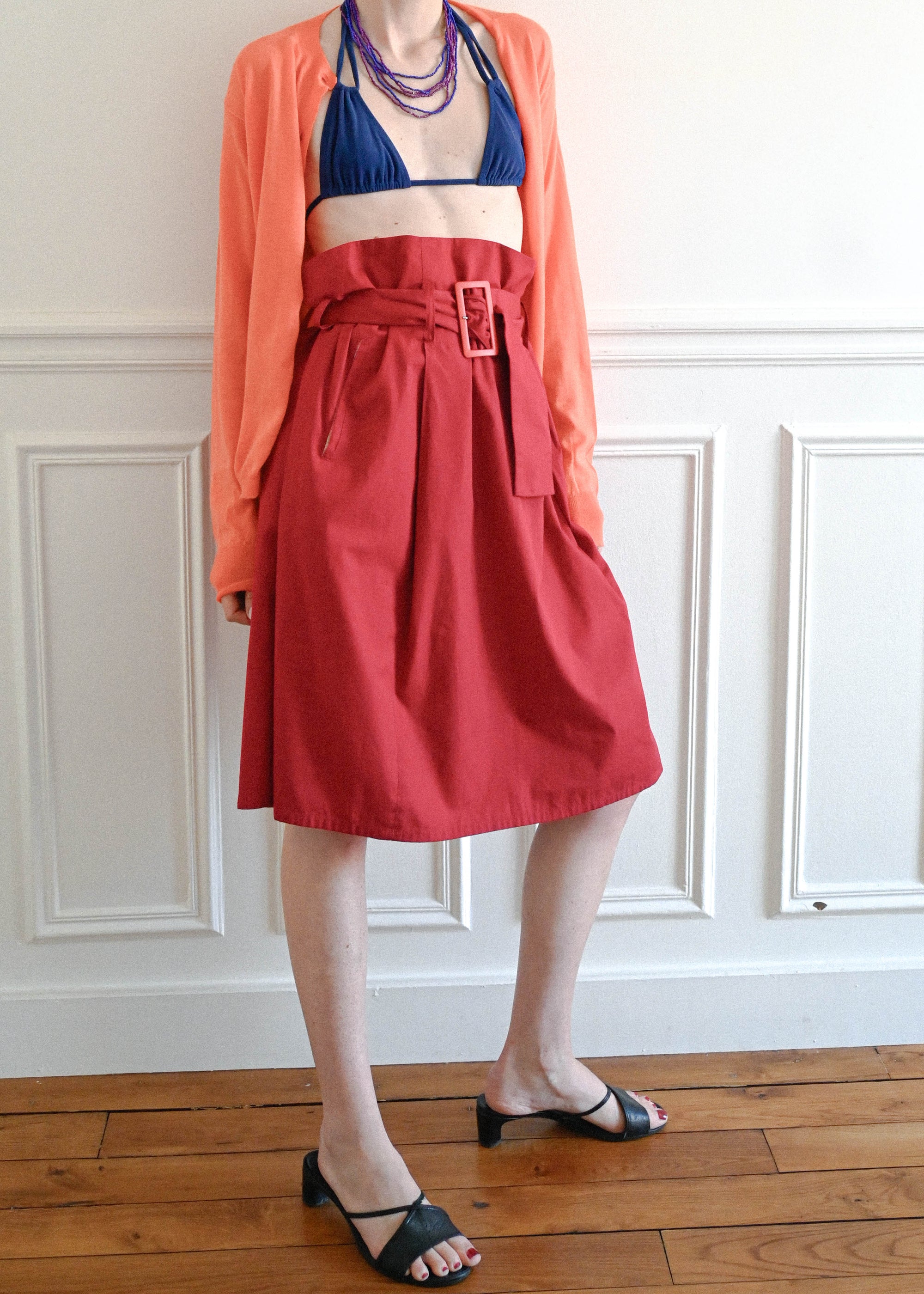 BELTED SKIRT