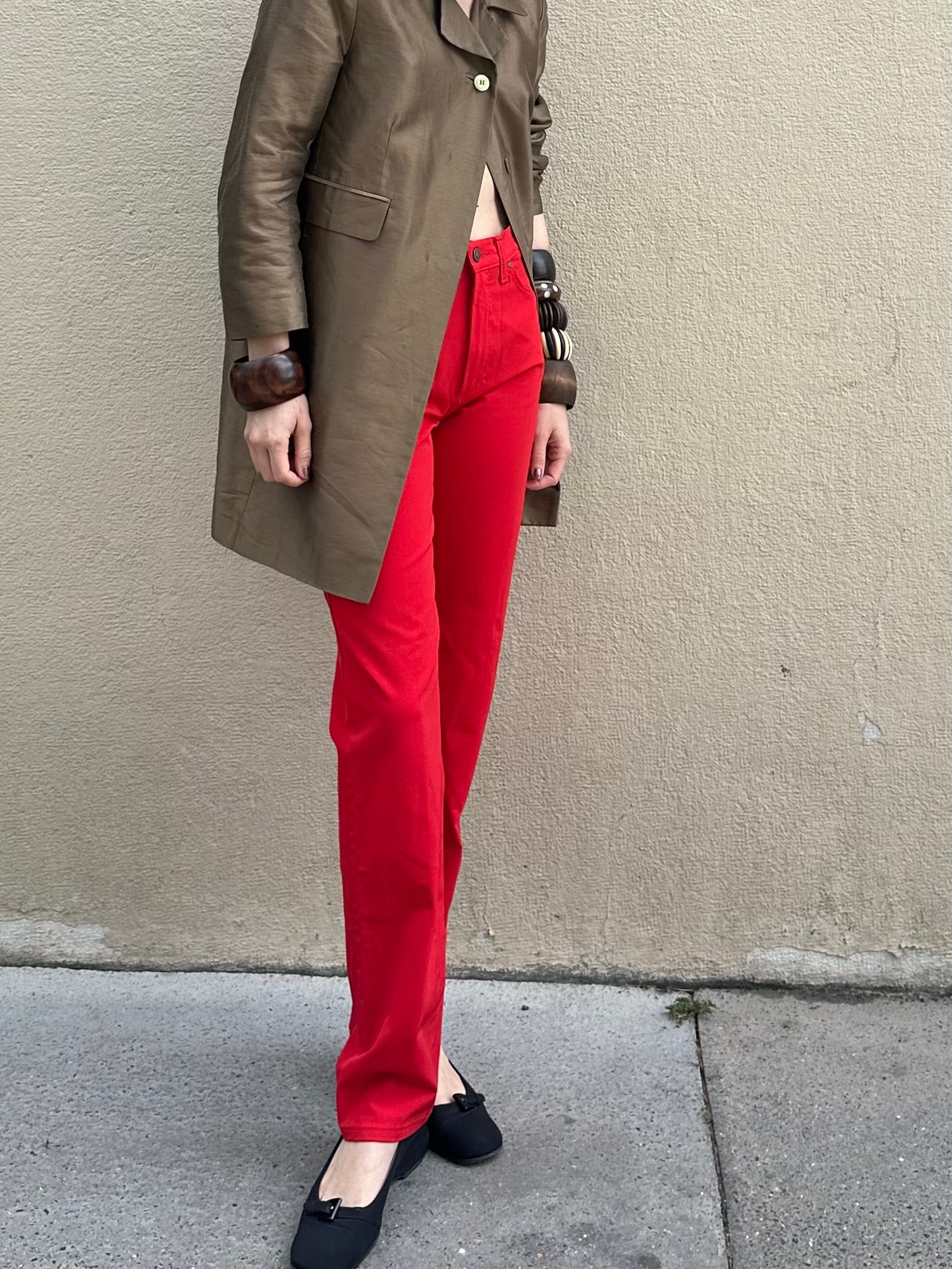 VERSACE RED PANTS