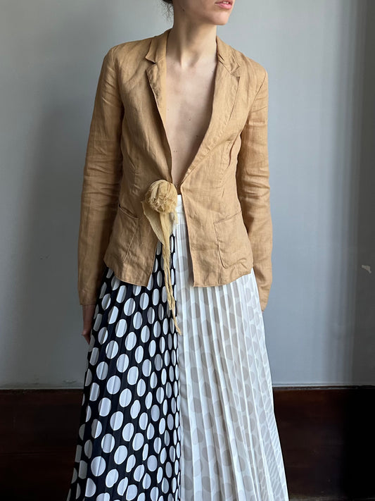 TARA JARMON LINEN BLAZER