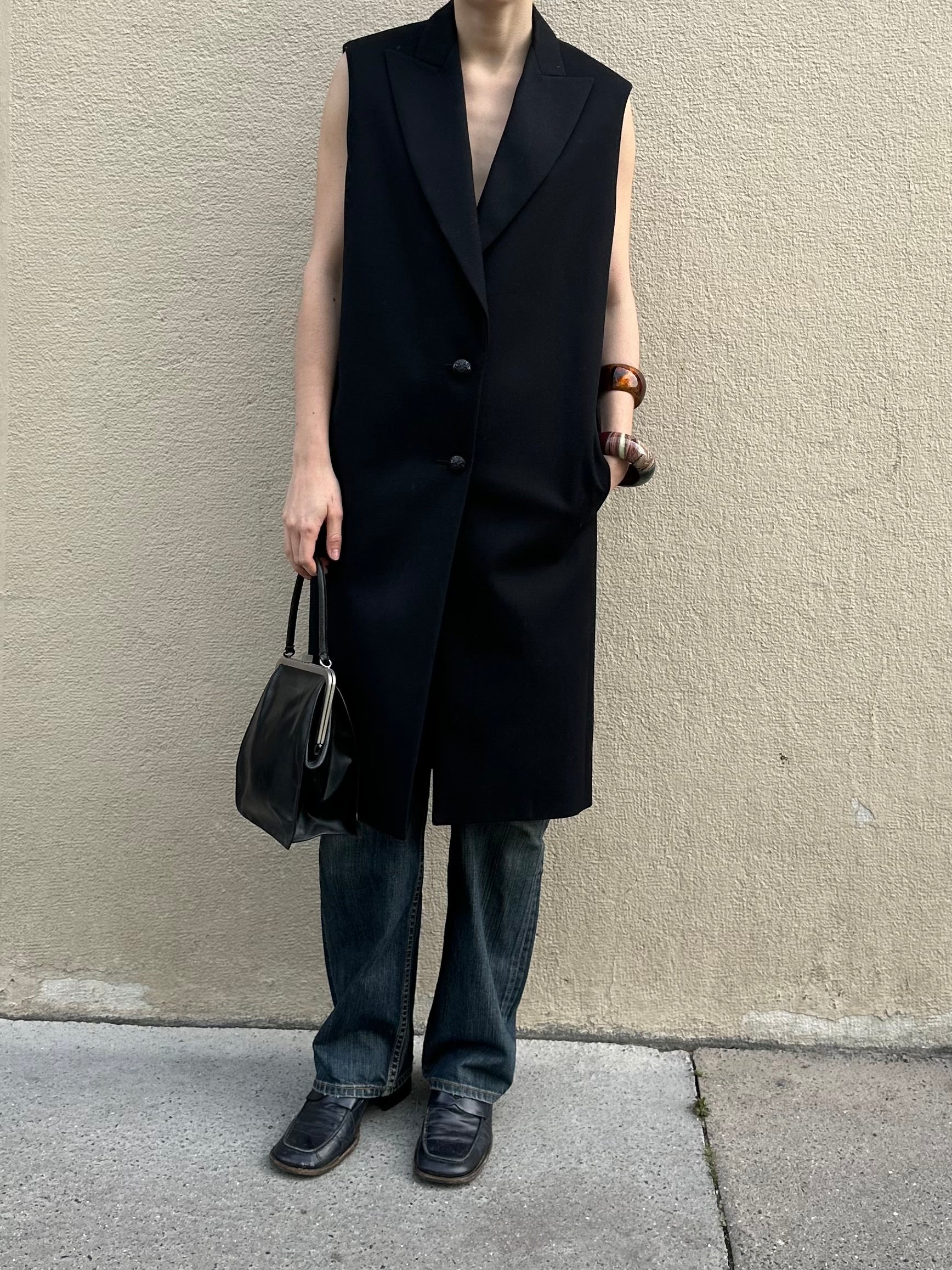 LANVIN SLEEVELESS COAT