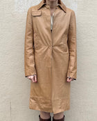 COSTUME NATIONAL LEATHER TRENCH