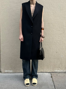 LANVIN SLEEVELESS COAT