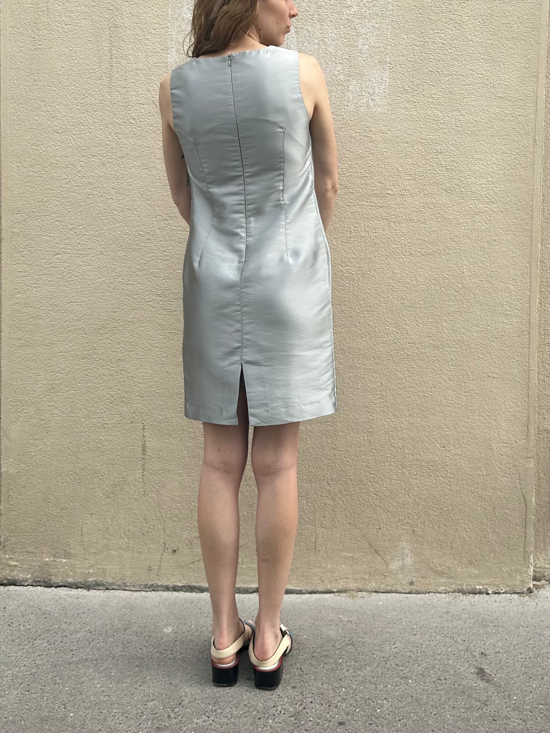 ELEONORA A. SILVER DRESS