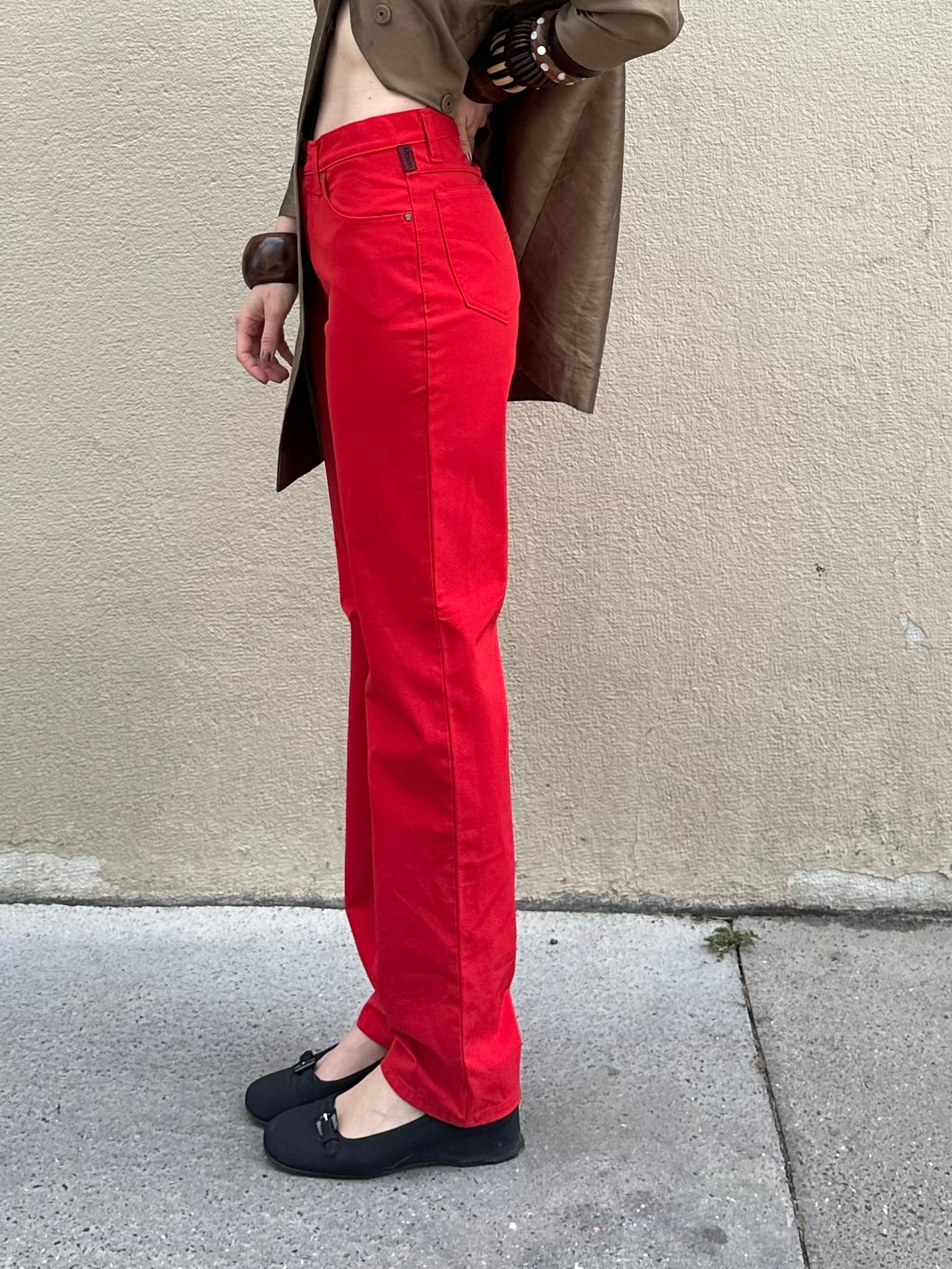 VERSACE RED PANTS