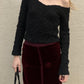 ANNA MOLINARI WOOL CROCHET SWEATER