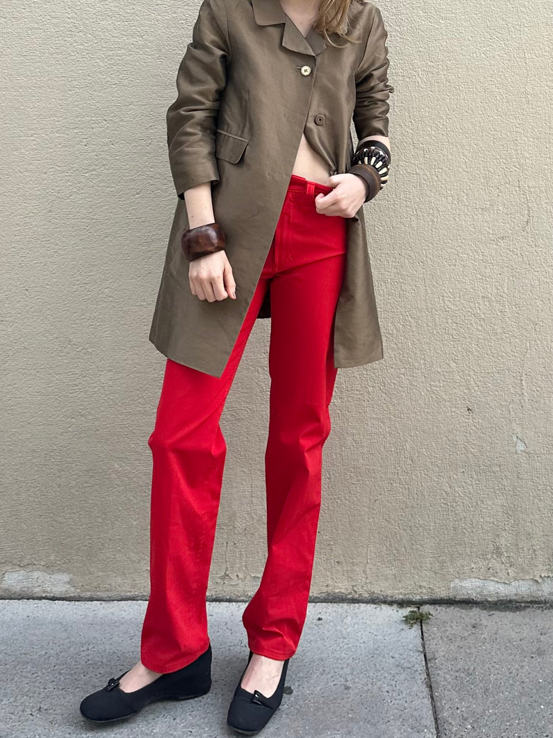 VERSACE RED PANTS