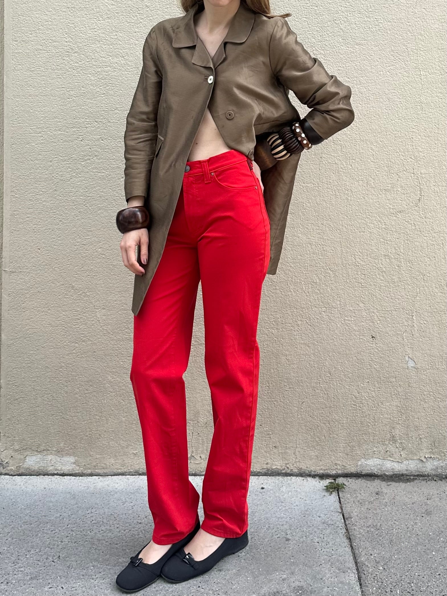 VERSACE RED PANTS