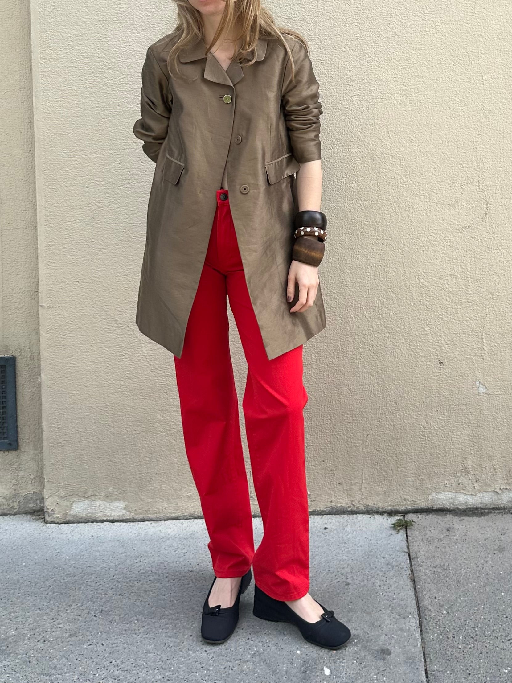 VERSACE RED PANTS