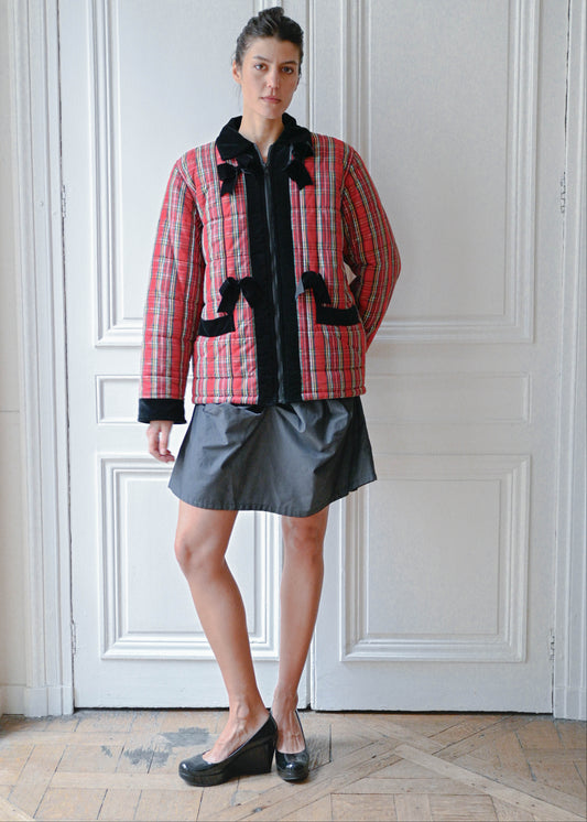 Blumarine tartan coat