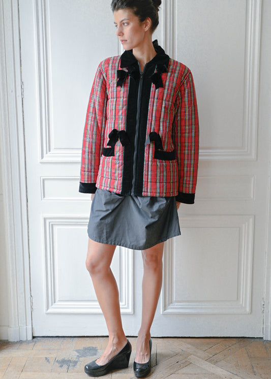 Blumarine tartan coat