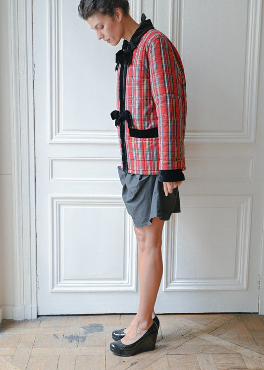 Blumarine tartan coat