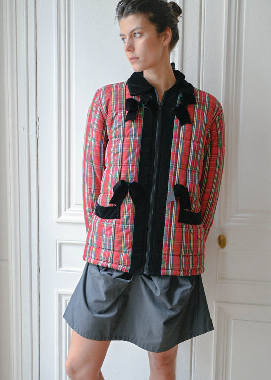 Blumarine tartan coat