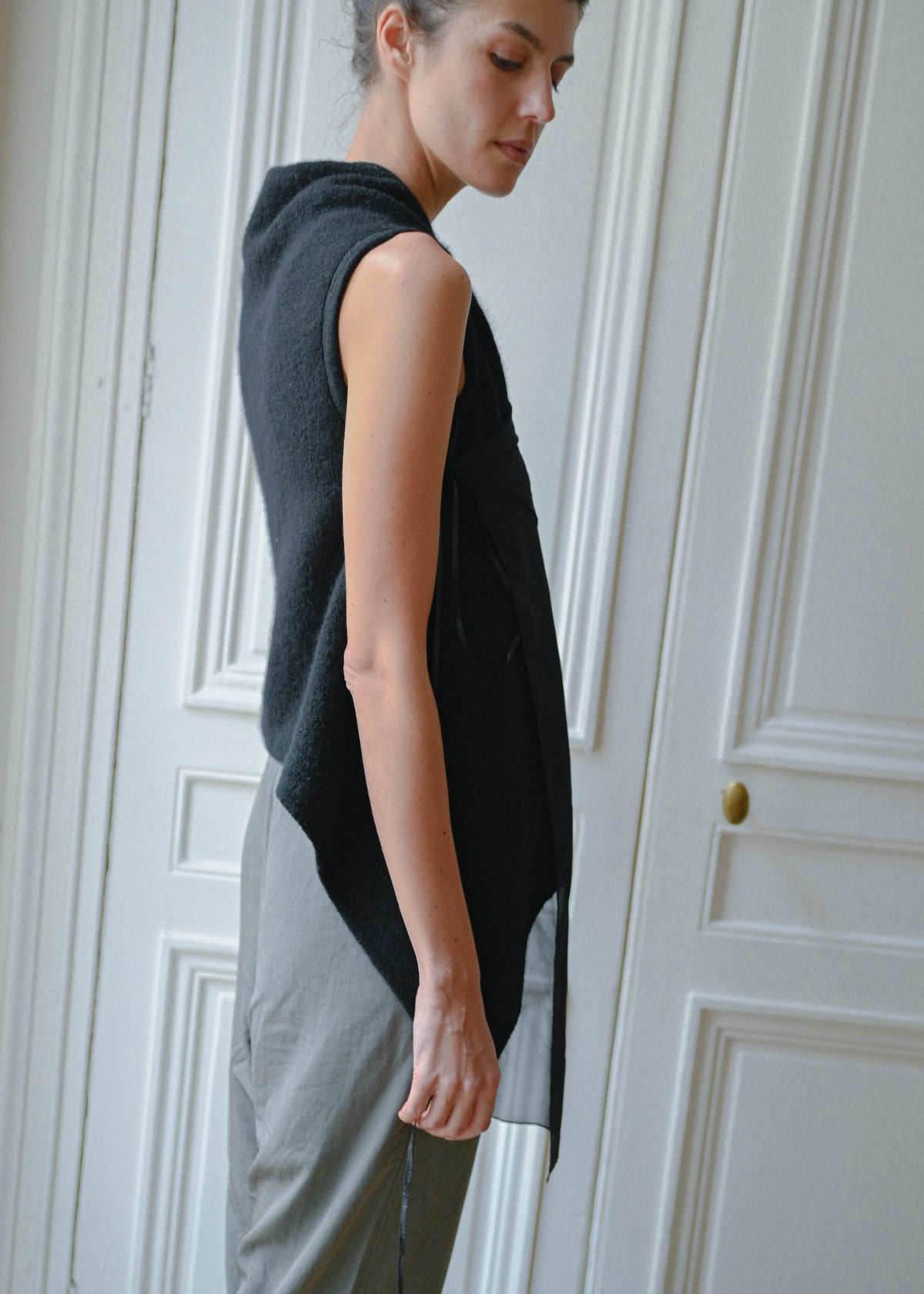 Bimaterial sweater, vintage, TURN Paris (detail)