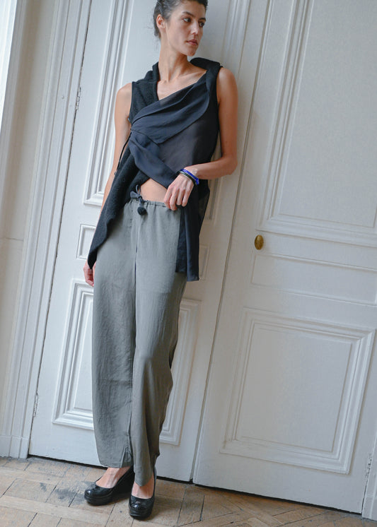 Bimaterial sweater, vintage, TURN Paris (detail)