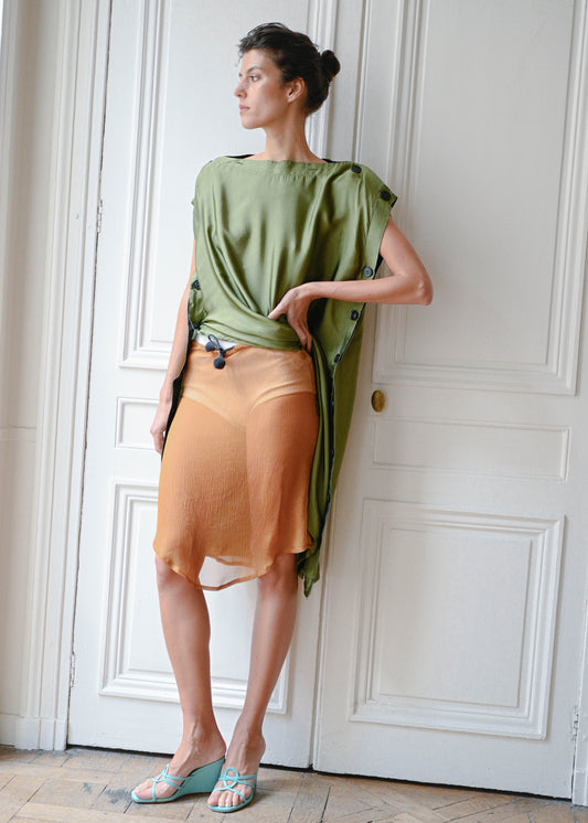 Crepe Skirt, TURN Paris (detail)