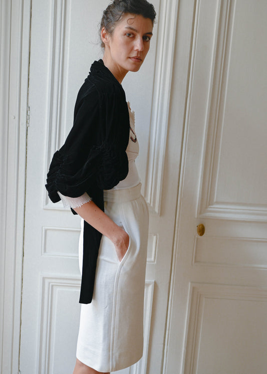 Velvet wrap, vintage, TURN Paris (detail)