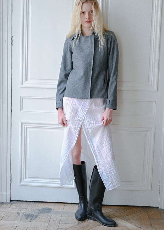 White veil skirt