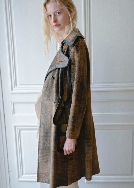 Leather coat
