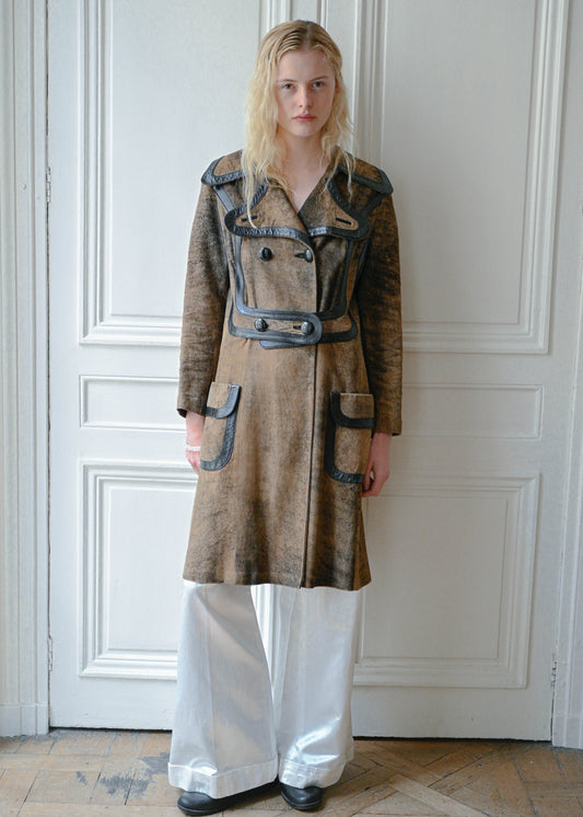 Leather coat