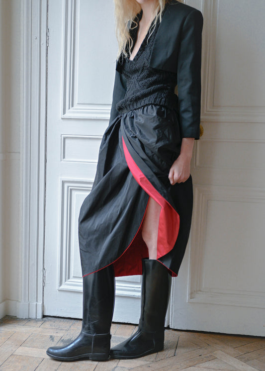 Black and red skirt