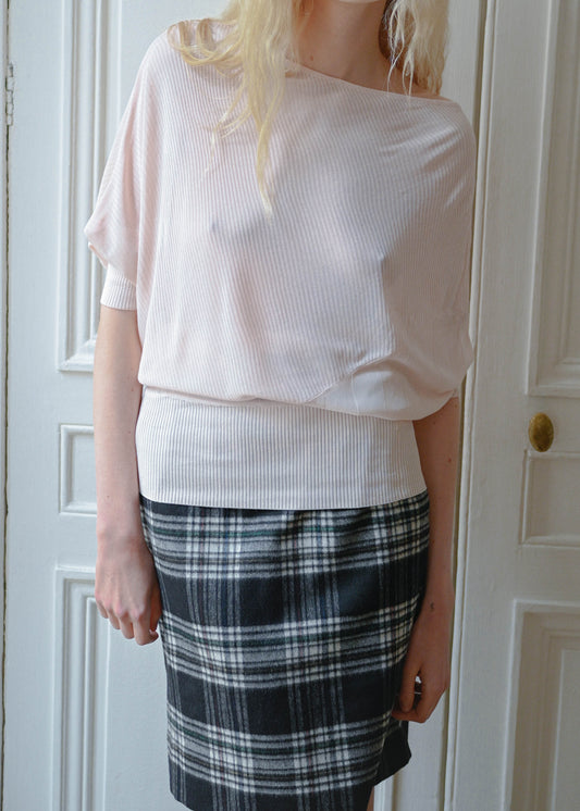 Vintage Francomina powder pink shift dress, three quarter view, TURN Paris