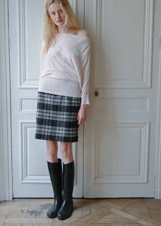 Saint Laurent check skirt
