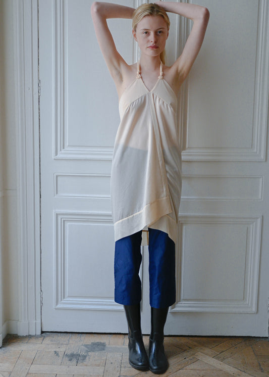 Draped halter top