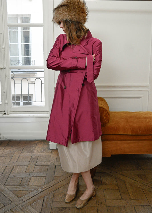 FUSCHIA TRENCH