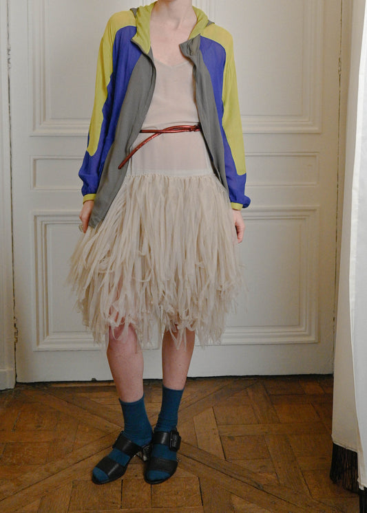 TURN PARIS SILK TRACK SUIT JACKET IN COLOR TRIO