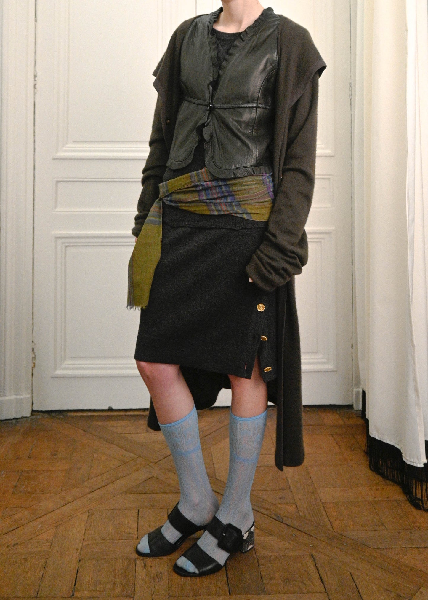 ARMANI LEATHER VESTON