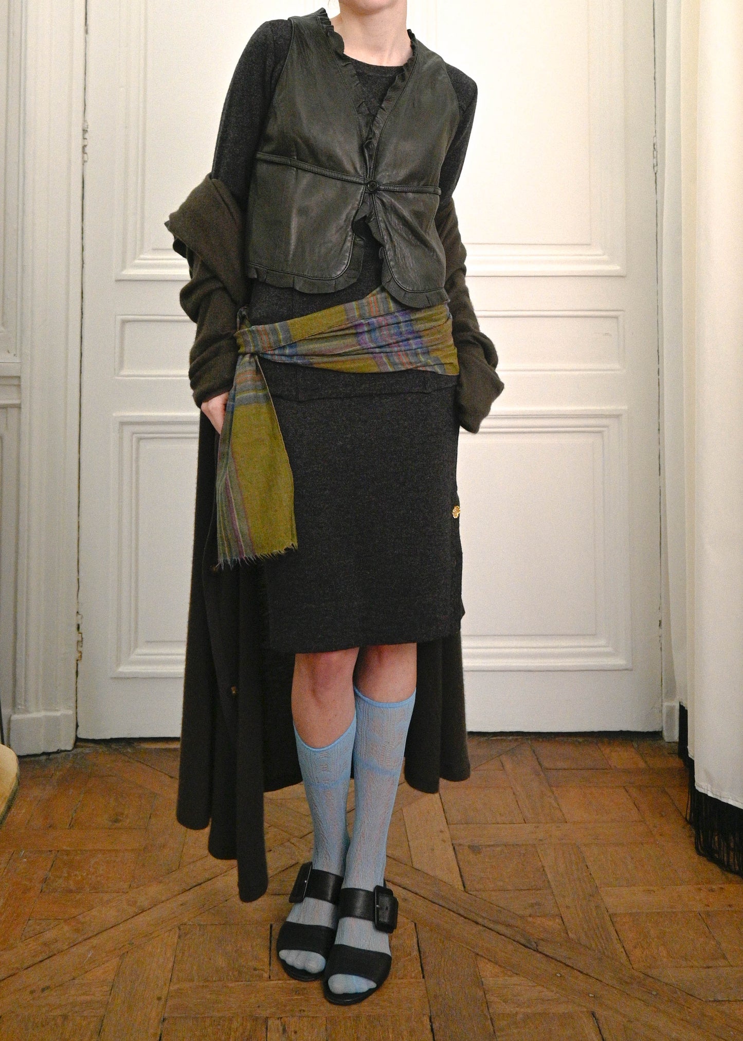 ARMANI LEATHER VESTON