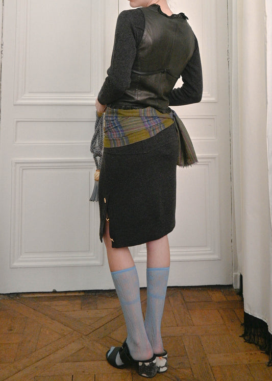 ARMANI LEATHER VESTON