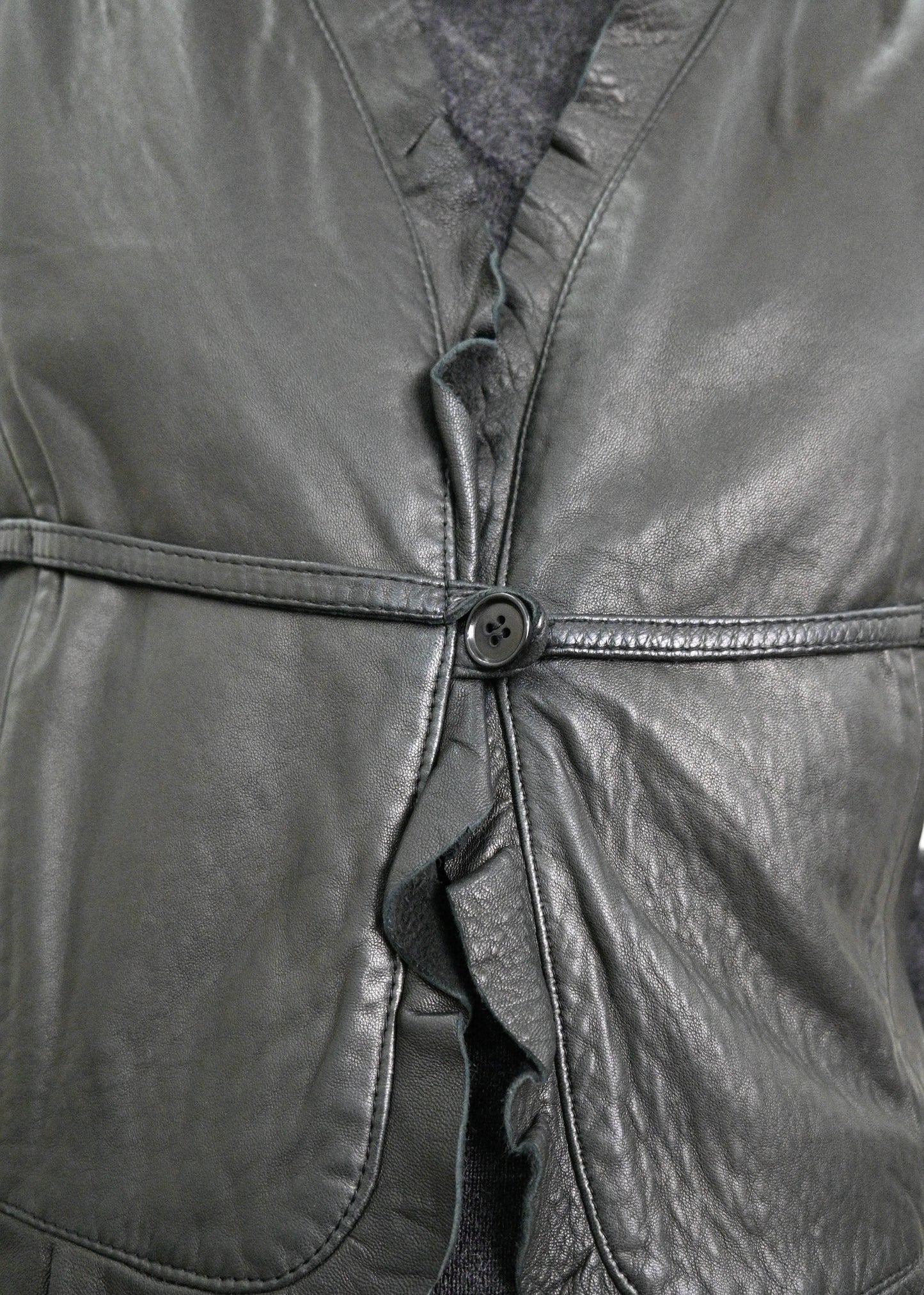 ARMANI LEATHER VESTON