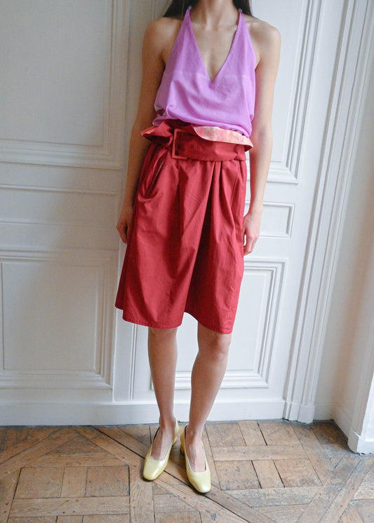 BELTED SKIRT