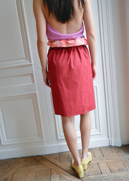 BELTED SKIRT