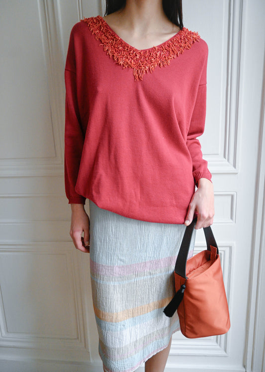 BLUMARINE CORAL JUMPER