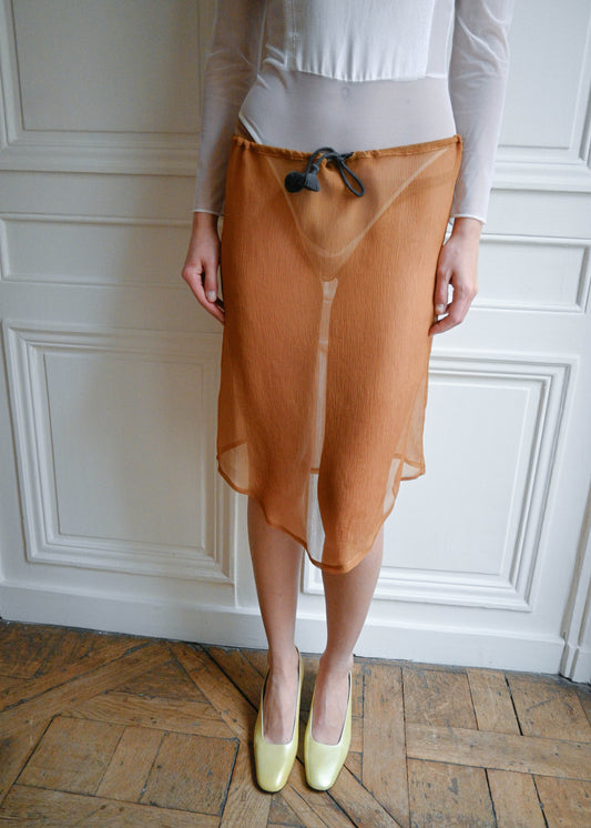 TURN CREPE SKIRT