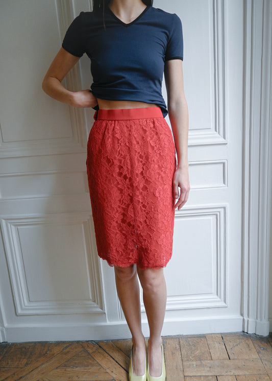 BALENCIAGA LACE SKIRT