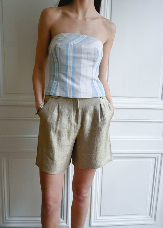 LINEN BUSTIER
