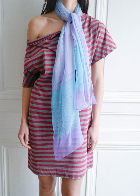 BLUE RASPBERRY SCARF