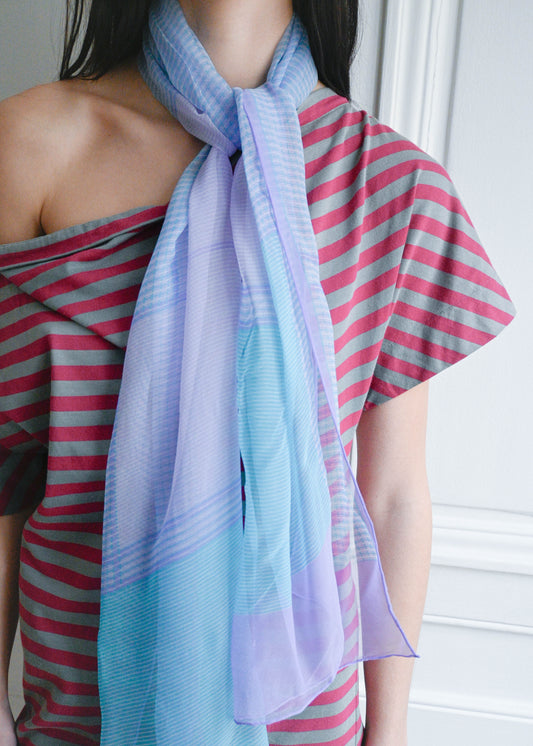 BLUE RASPBERRY SCARF