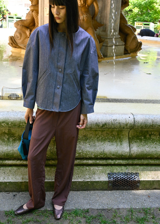 TURN DENIM BOMBER