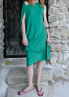 DRAPED DRESS