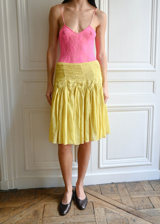 DONNA SILK SKIRT