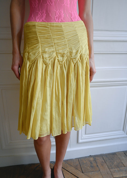 DONNA SILK SKIRT