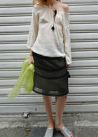 CREPE SKIRT