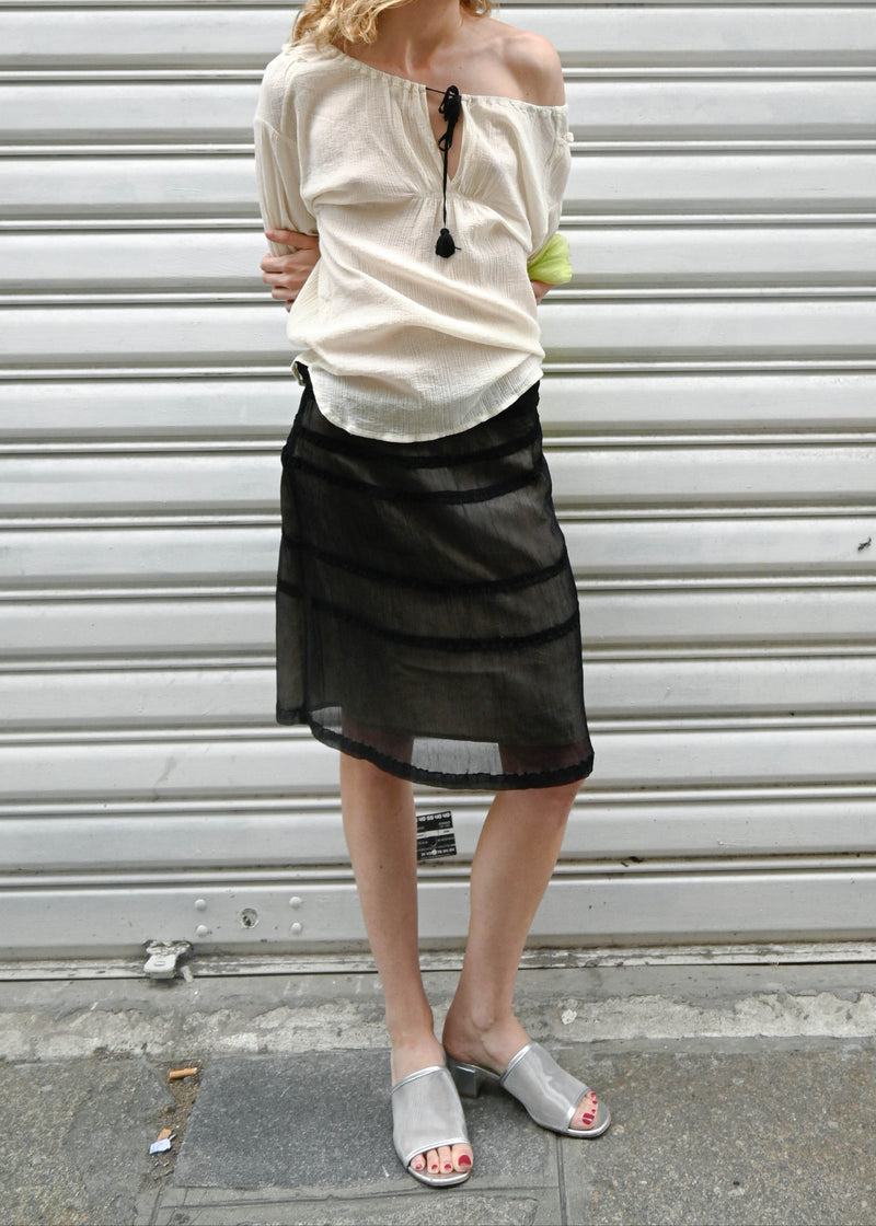 CREPE SKIRT