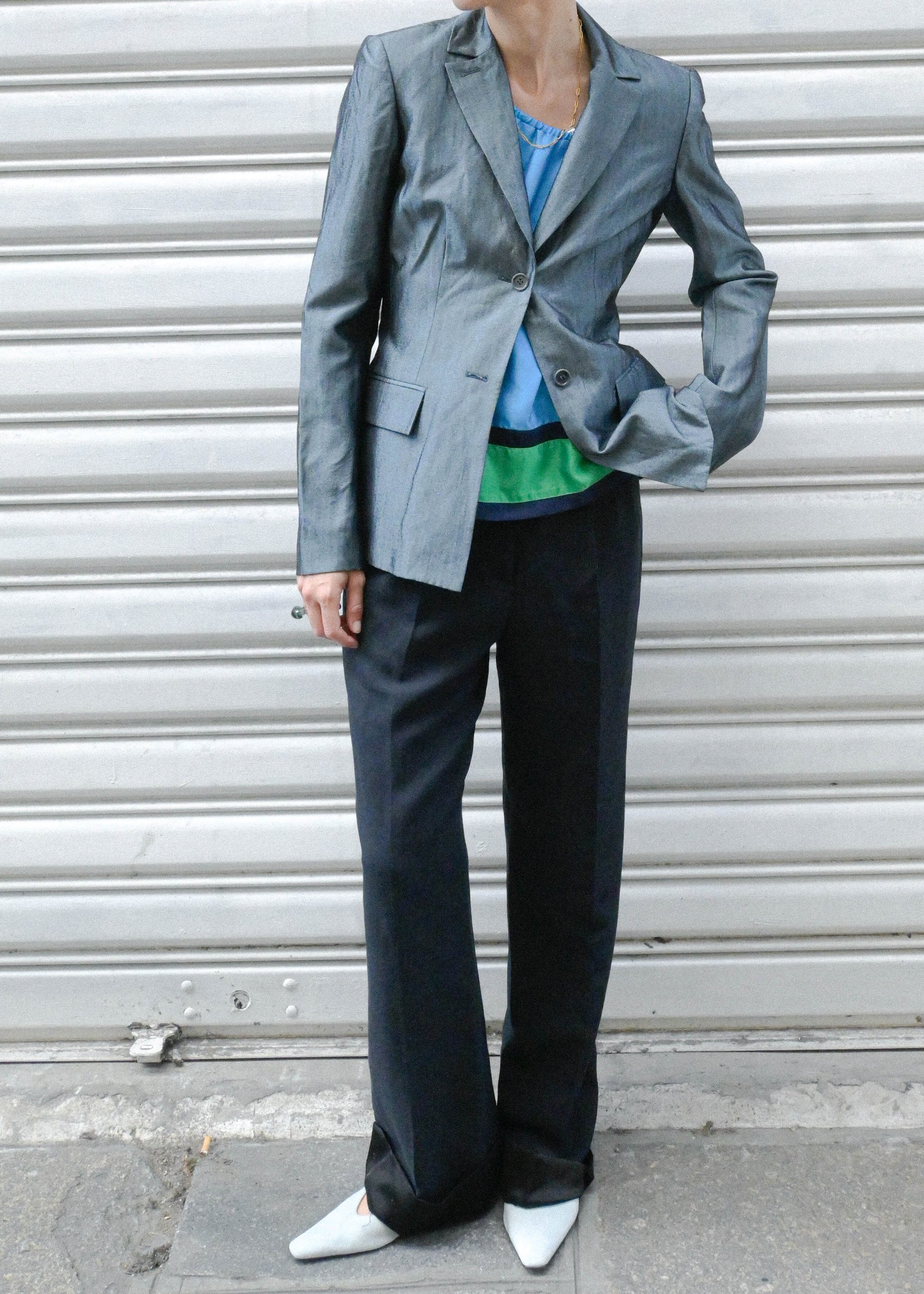 METALLIC BLAZER